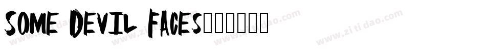 Some Devil Faces字体转换